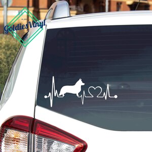 Corgi Heartbeat - Vinyl Die Cut Decal Sticker