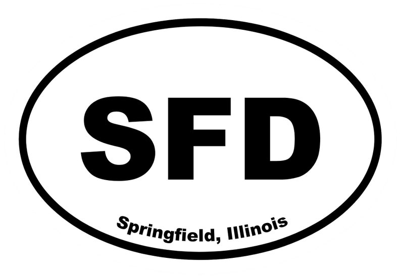 Springfield Illinois Vinyl Die Cut Decal Sticker Etsy