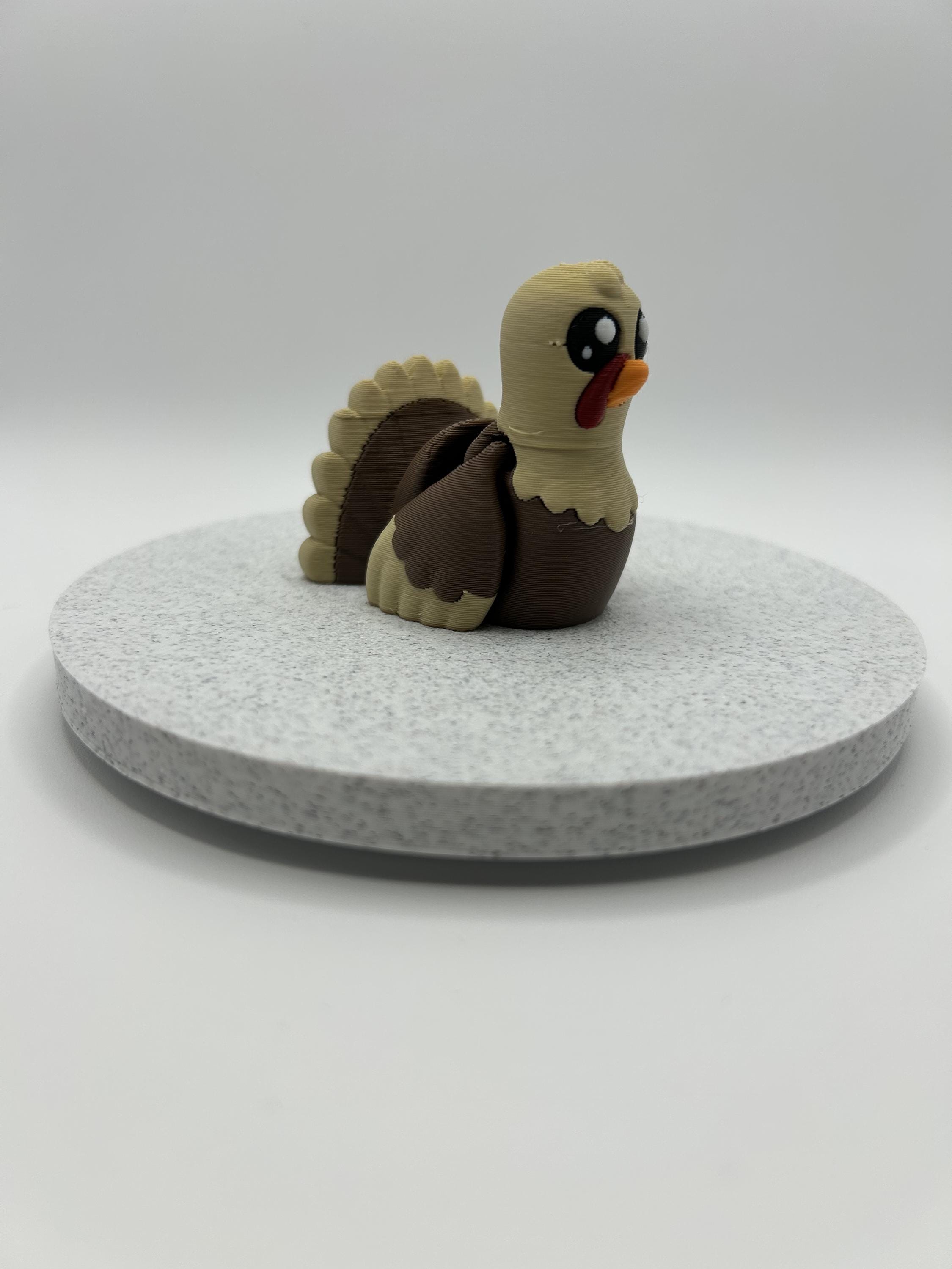 Turkey Object 3D Printed Handmade Flexible Turkey Figure Keychain - Unique Gift ...