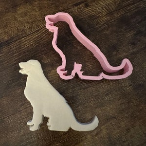 Sitting Golden Retriever Dog Cookie Cutter