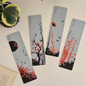 Red Blossom Bookmark | 3D Printed Custom Bookmark