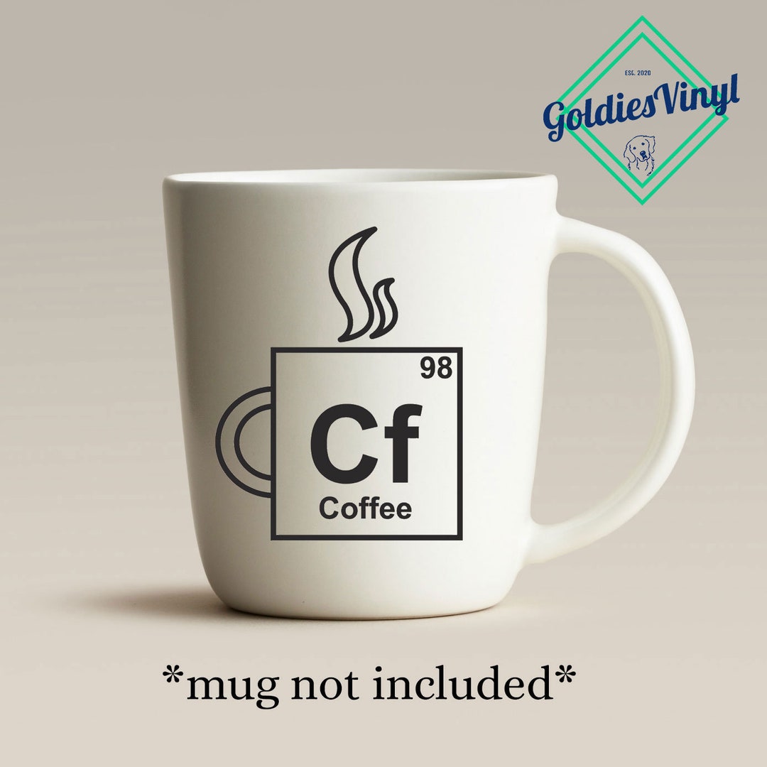 Mug Decor Sticker Coffee Mug Element - Vinyl Die Cut Decal Sticker - Etsy