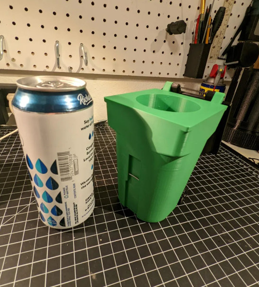 3D Printed Mini Trash Can Koozie 16 Oz Etsy