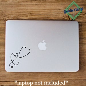 Stethoscope Heart -  Vinyl Die Cut Decal Sticker