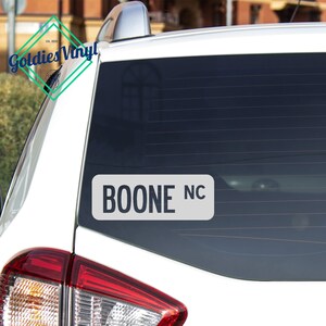 Boone, NC -  Vinyl Die Cut Decal Sticker
