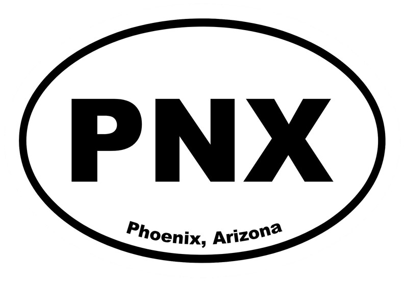 Phoenix Arizona Vinyl Die Cut Decal Sticker Etsy