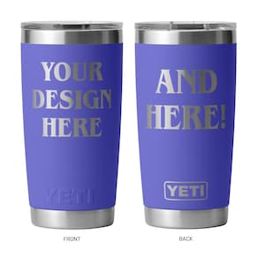 Custom Engraved Tumbler Personalized Stainless Steel Travel Cup with Lid – Insulated Coffee Water Bottle Gift DOUBLE SIDED