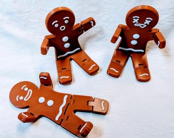 3d Printed | Articulated Gingerbread Man