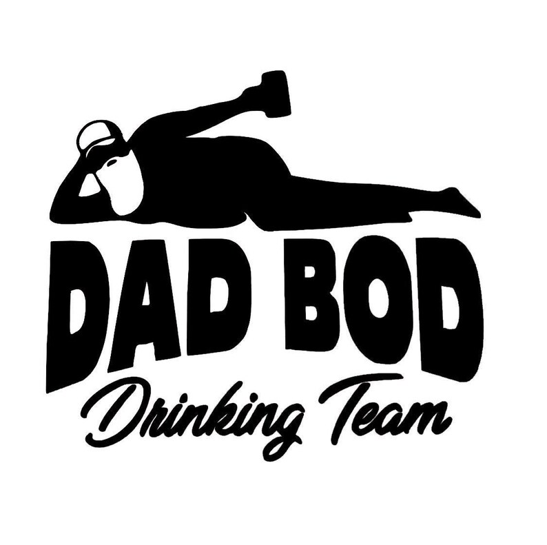 Download Paper Party Supplies Labels Dad Bod Drinking Team Vinyl Die Cut Decal Sticker
