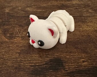 3D Print Cat Figure & Keychain - Unique Handmade 3D Printed Pet Accessory - Cute Animal Decor Gifts for Cat Lovers