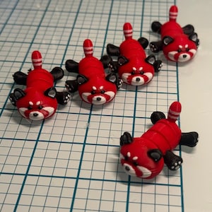 3D Print Red Panda Figure | Unique Home Decor & Toy | Hand Made Flexible Collectible | Perfect Gift for Animal Lovers