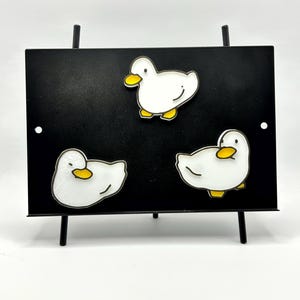 3D Printed Duck Magnet Set, Fridge Magnets, Mallard and Goose, Custom Colors, Gift for Animal Lovers, Unique Kitchen Decor