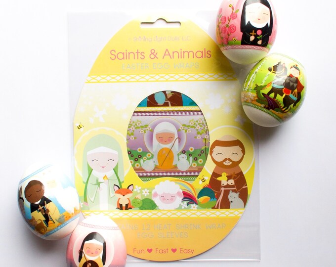 Shining Light Saints & Animals Easter Egg Wraps Kit Etsy
