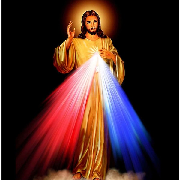 Divine Mercy Jesus Cotton Fat Quarter Panel