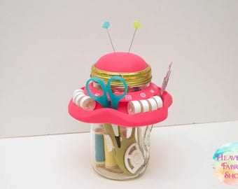 Silicone Mason Jar Sewing Caddy