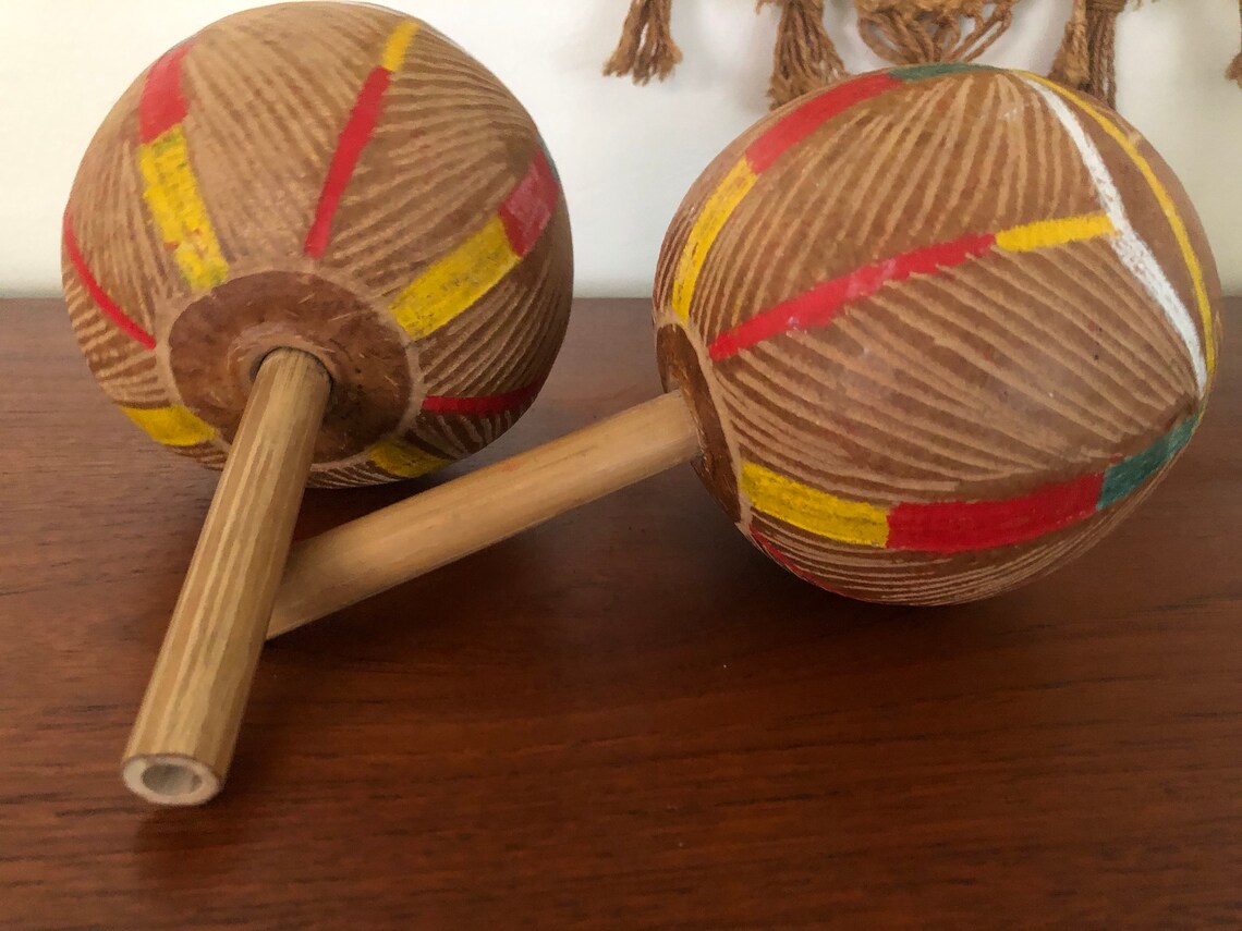 Vintage Maracas From Jamaica Etsy Sweden