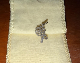 RETIRED James Avery Seven Hearts Flower Sterling Silver Charm