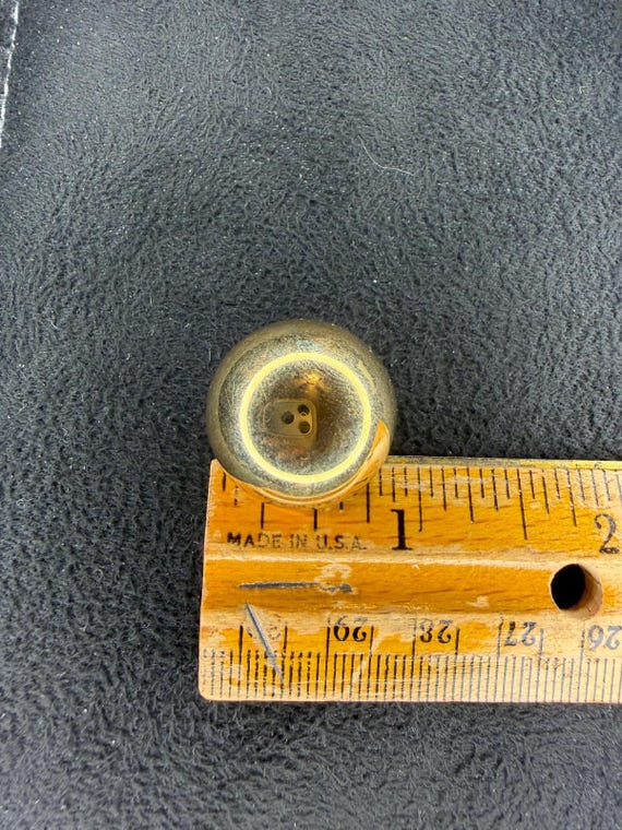 Vintage 14K Yellow Gold Ball Stud Earrings 5 Grams Solid 14KT High Polish View 3