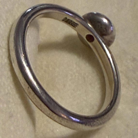James Avery Sterling Silver and Ruby Ring Size 6.5 - image 3
