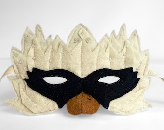 Swan Queen: children’s felt mask, dress-up, costume, handmade, heirloom gift, pretend, play, swan, animal costume, bird mask