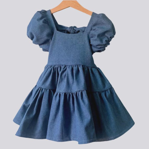 denim dress girls Denim Nora Dress Medium Wash / 10