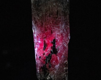 90g, 5-Pack  Red and Blue Kyanite Fluorescent Natural Crystals from Mutoko, Zimbabwe, fluorescent mineral