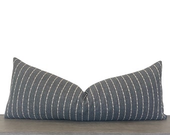 gray lumbar pillow