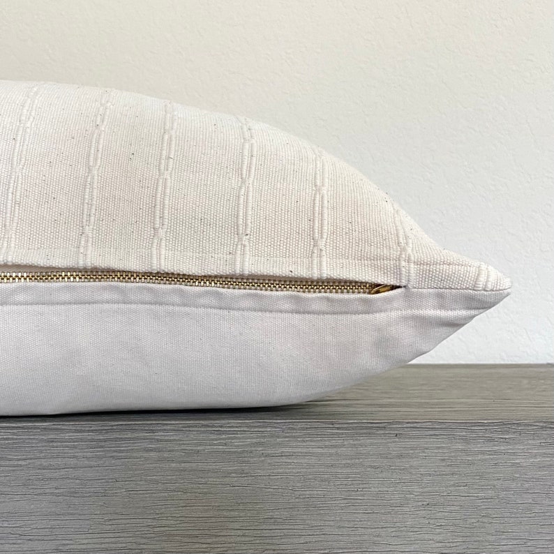 Textured Minimalist Cream Throw Pillow Cover Square or Lumbar Etsy