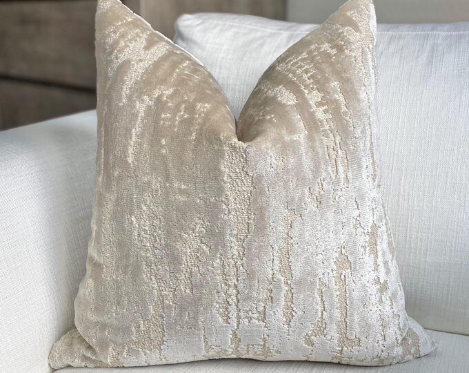 Picture of Pearl Velvet Textured Throw Pillow Cover, Cover Only - Etsy