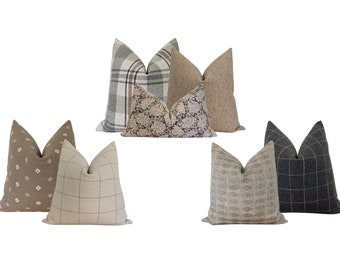 Modern Neutrals Sectional Pillow Set, Cover Only