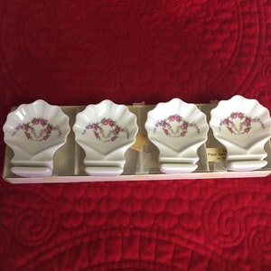 Porte-cartes de table vintage en porcelaine Shafford Co. (4) Japon
