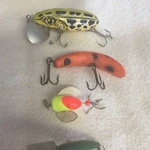 Johnson Fishing Lure  Old Antique & Vintage Wood Fishing Lures Reels Tackle  & More