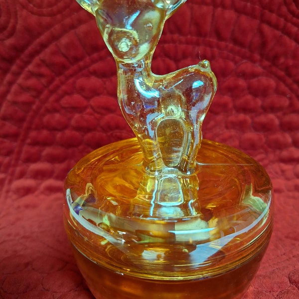 Carnival Glass Deer Etsy