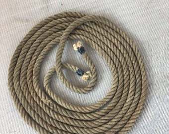 Hemp Twisted Manila Rope 34 Feet Long Exercise Rope Decorative Rope Nautical Marine Rope 2” Thick
