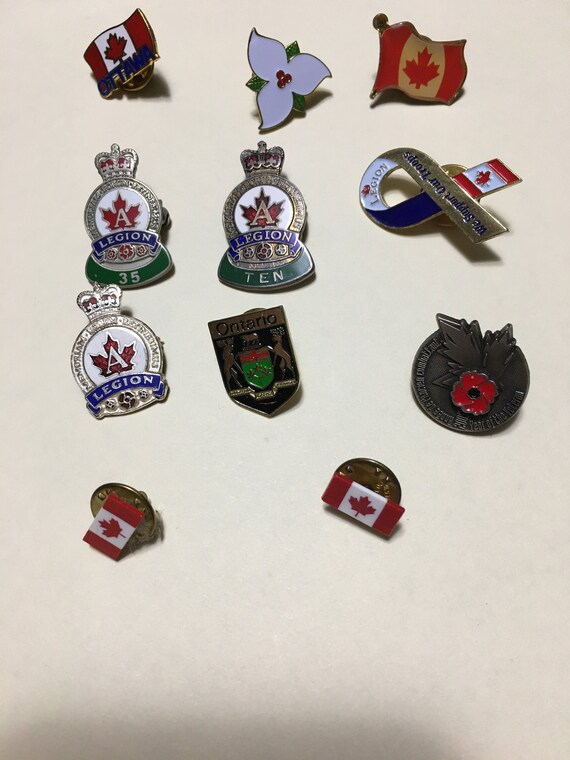 Vintage pins canadian legion Gem