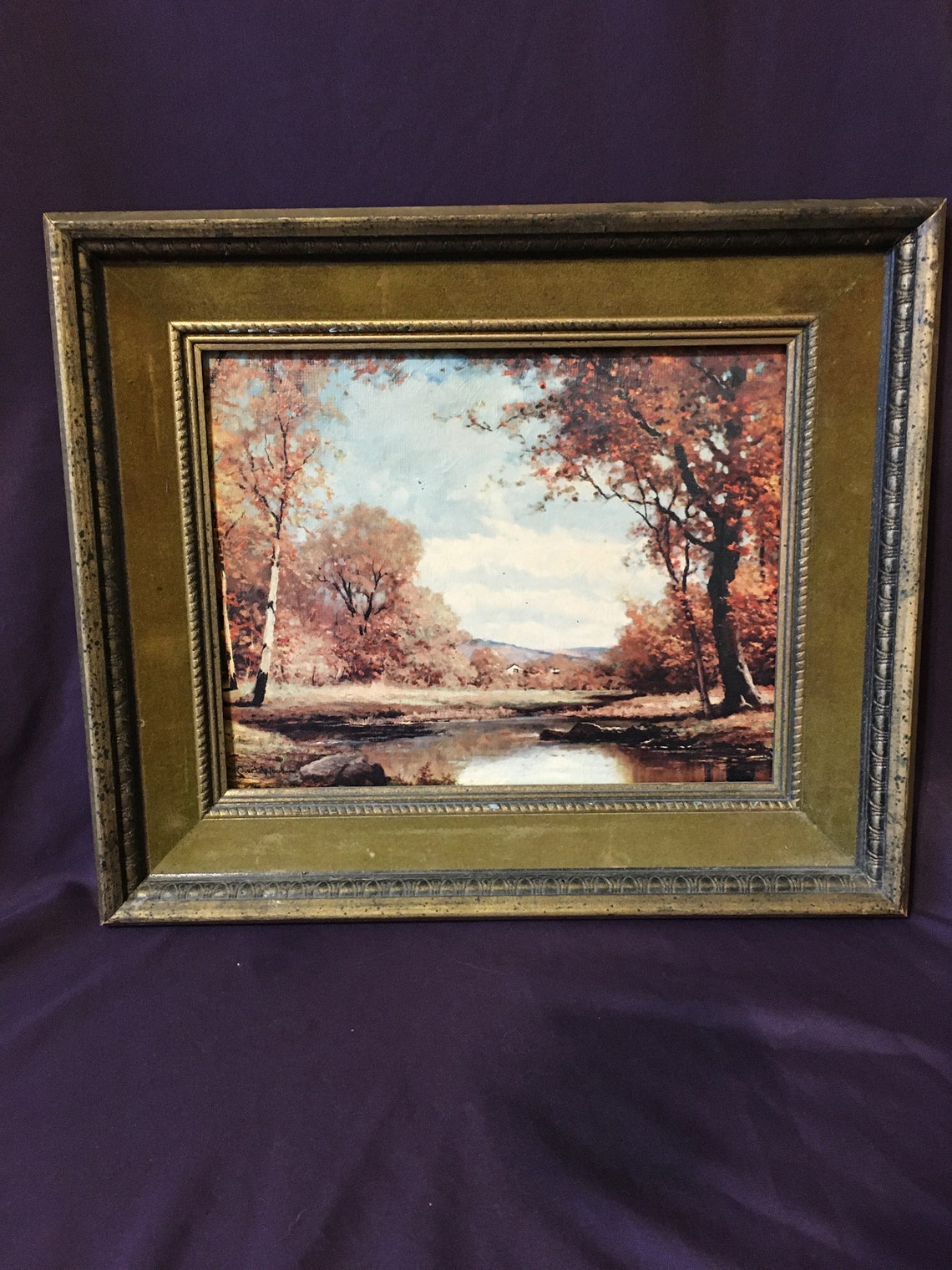 Vintage Robert Wood Signed Fine Art Prints Late Autumn Etsy