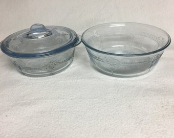 Fire King Blue Sapphire Philbe Bowls (2)