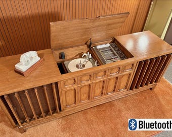 Tradewinds by Pac-Bell, Serviced 1966 Mid-Century Stereo/Record Console and Bluetooth Ready!