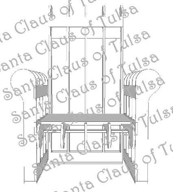 Santa Chair Throne Plans This Is For Plans Only Etsy