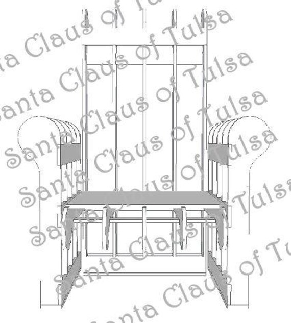 Santa Chair Throne Plans This Is For Plans Only Etsy