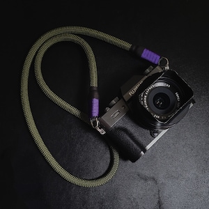Olive drab Camera neck strap for fujifilm, canon, leica, sony, film cameras.
