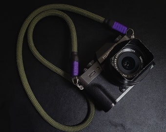 Olive drab Camera neck strap for fujifilm, canon, leica, sony, film cameras.