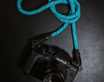 Teal Mix Rope Kamera Halsgurt für Fujifilm, Canon, Leica, Sony, Filmkameras.