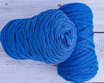T-shirt yarn for crocheting baskets, bags, rugs and home decor. Dust r –  Knitznpurlz