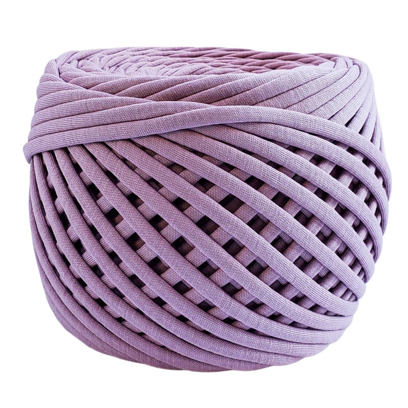 T-shirt Yarn, Fabric Yarn, Spaghetti Yarn, T-shirt Yarn, Recycled Yarn, Ribbon Yarn, Basket Yarn, Textile Yarn, Yarn for Bags, Dusty Rose image 3