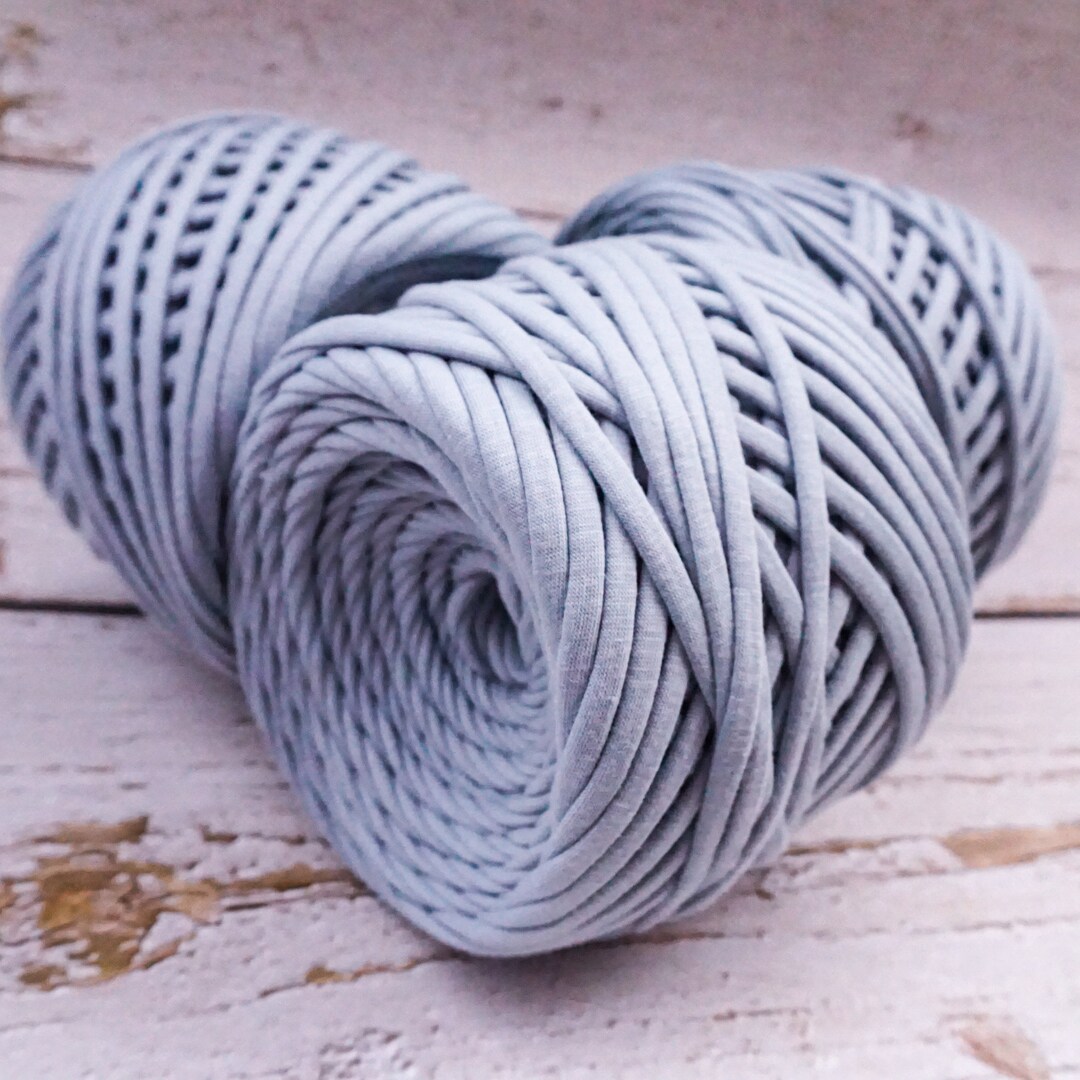 DARK GREY Color Tshirt Yarn for Crochet, 100-110m, Ready to Ship. 