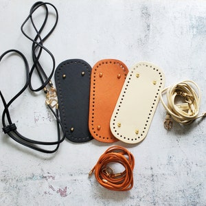 Rectangular PU Leather Crochet Bag Base: DIY Knitting Accessory