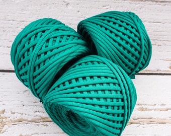 T-shirt yarn for crocheting baskets, bags, rugs and home decor. Ocean –  Knitznpurlz