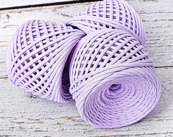 T-shirt Yarn, Fabric Yarn, Spaghetti Yarn, T-shirt Yarn, Recycled Yarn, Ribbon Yarn, Basket Yarn, Textile Yarn, Yarn for Bags, Lavender