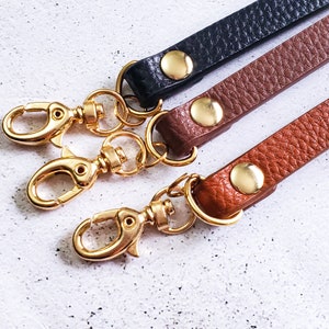 Leather handles for bags, PU leather straps for crochet knitting bags. Replacement Shoulder bag purse strap